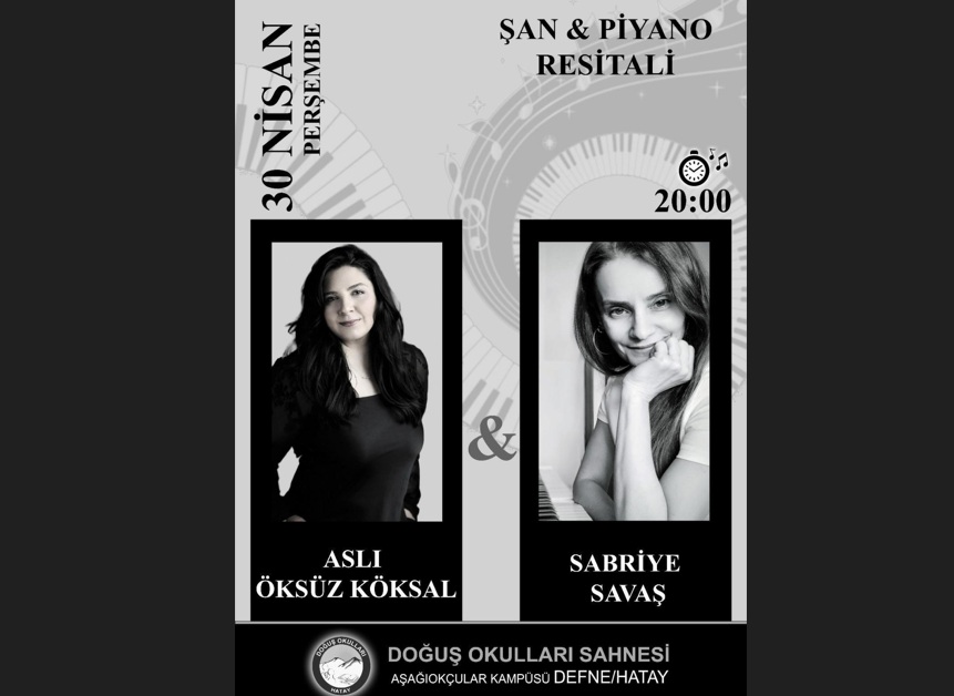 Aslı Öksüz Köksal ve Sabriye Savaş 30 Nisan’da Hatay’da haber fotoğrafı