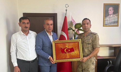 Başkan Çelik’ten İlçe Jandarma Komutanı Yıldız’a Ziyaret