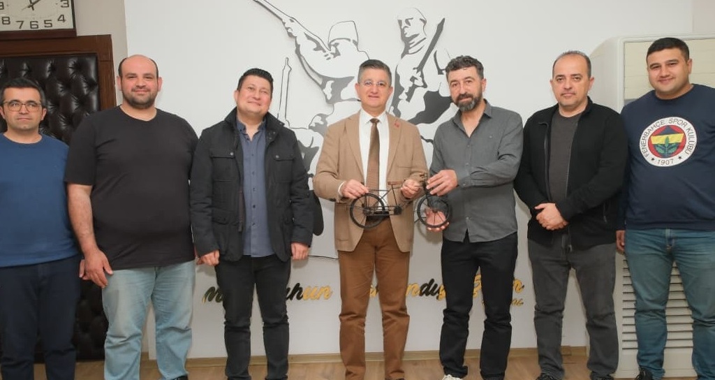 Dörtyol İlk Kurşun Bisiklet Topluluğu’ndan Başkan Dr. Amaç’a Ziyaret