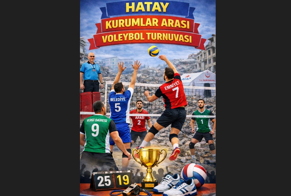 Hatay’da Kurumlar Arası Voleybol Turnuvası Düzenleniyor haber fotoğrafı