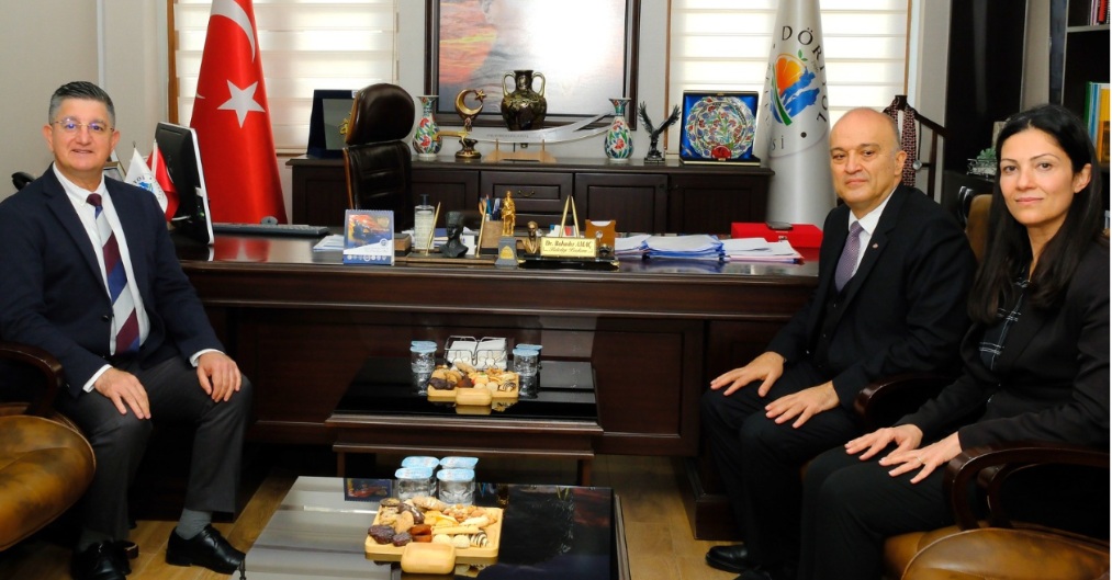 İSDEMİR Genel Müdürü Akın Başkan Dr. Amaç’ı Ziyaret Etti haber fotoğrafı