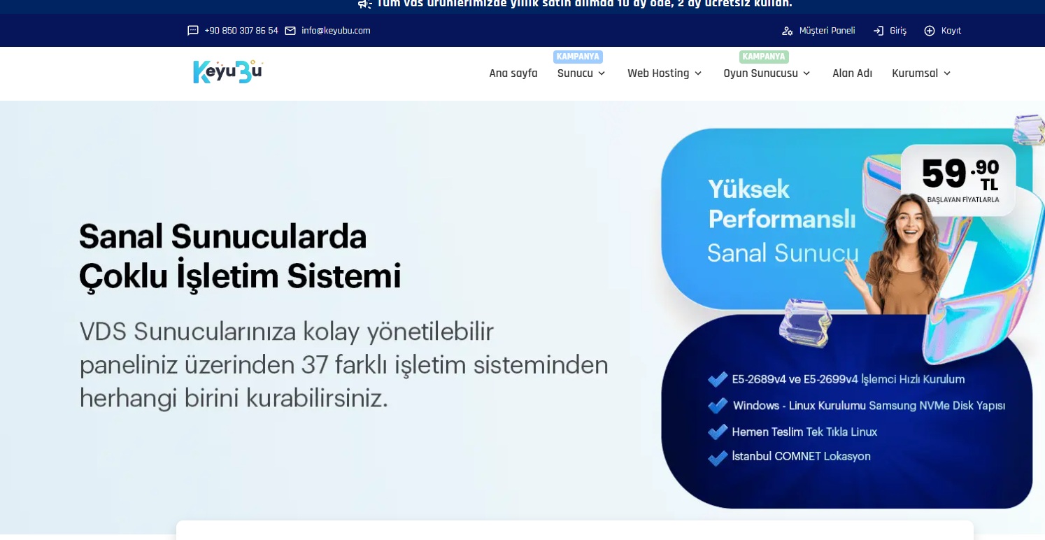 Keyubu İle Güçlü Vds Sunucu Çözümleri
