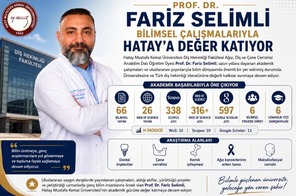 Prof. Dr. Fariz Selimli, Uluslararası Başarılarıyla Hatay'a Değer Katıyor haber fotoğrafı